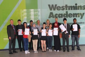 Westminster Academy Students and Sponsors