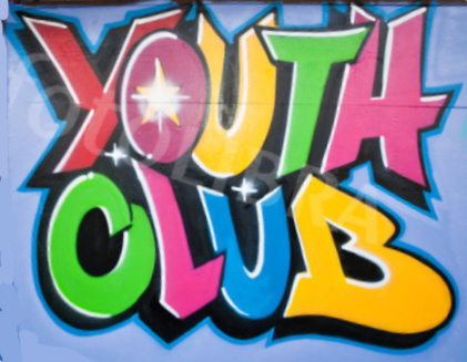Youth Club graffitti style logo