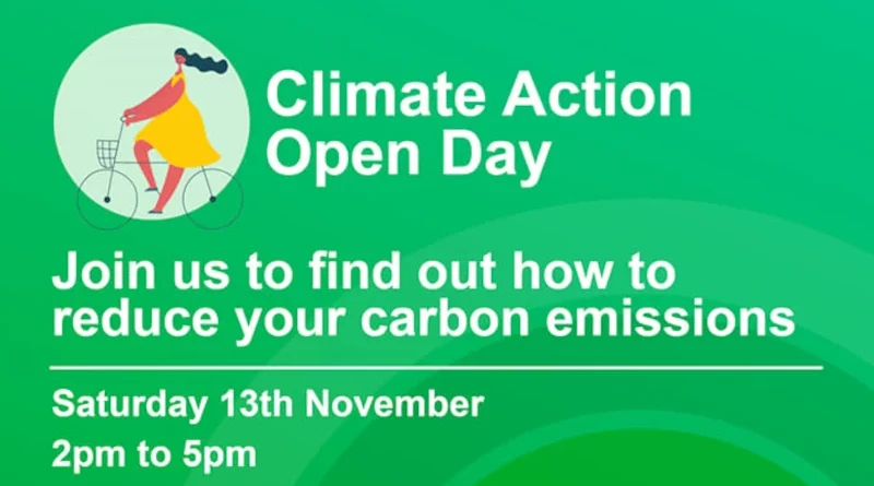 Climate Action Open Day Join us to find out how to reduce your carbon emissions Saturday 13th November 2pm to 5pm W.E.C.H Community Centre, 36A Elgin Avenue, London W9 3AZ. ZERO CARBON 2040 Westminster Climate Action
