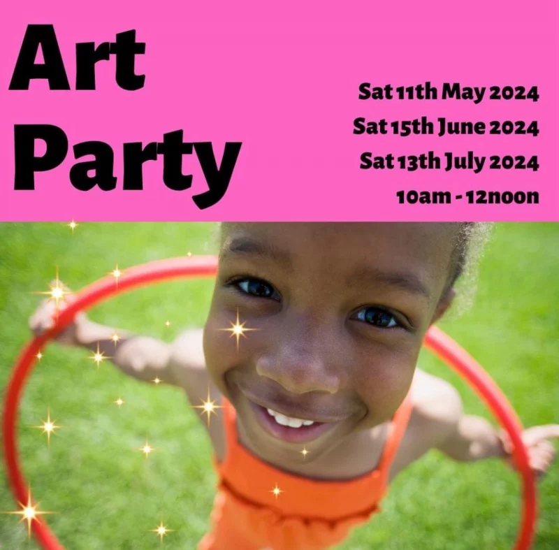 Art Party Sat 11th May 2024 Sat 15th June 2024 Sat 13th July 2024 10 am - 12 noon