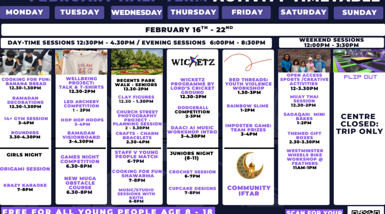 Feathers Marylebone February 2026 HAF Program | Westbourne Forum
